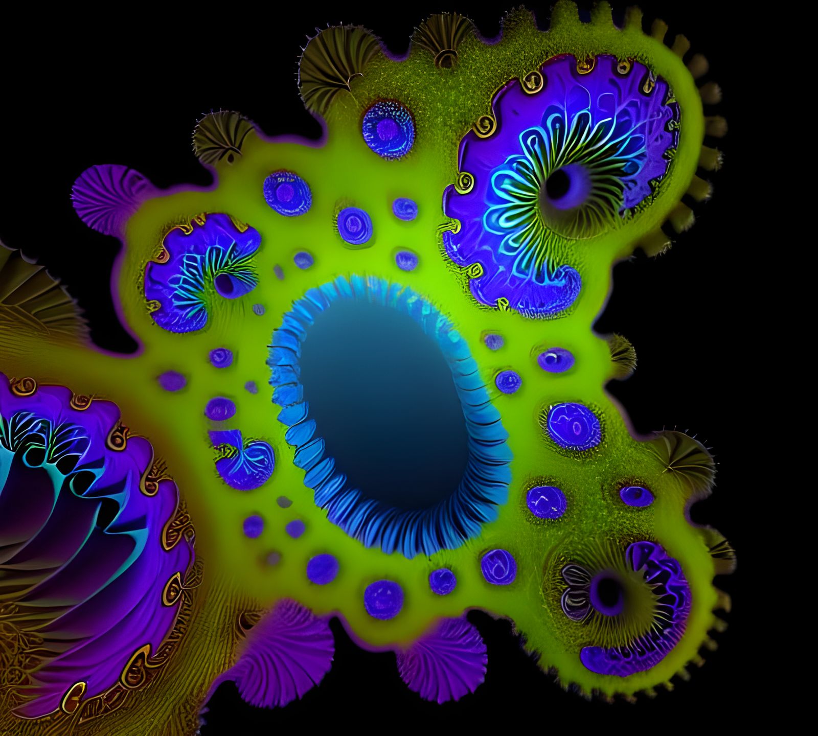 Iridescent Fractal Sculptures in 8K 3D