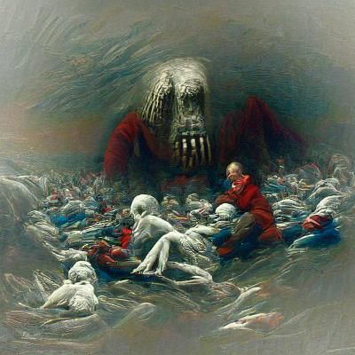 Dystopian American Nightmare: A Doré-Inspired Vision