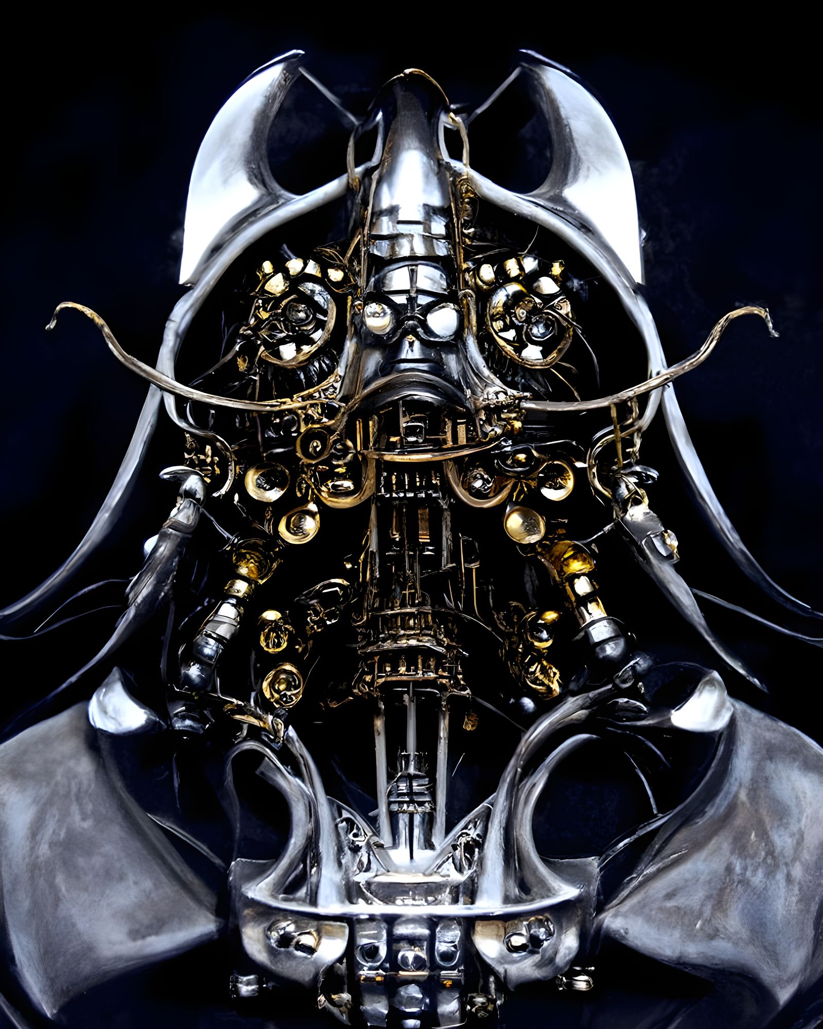 Black Biomechanical Samurai