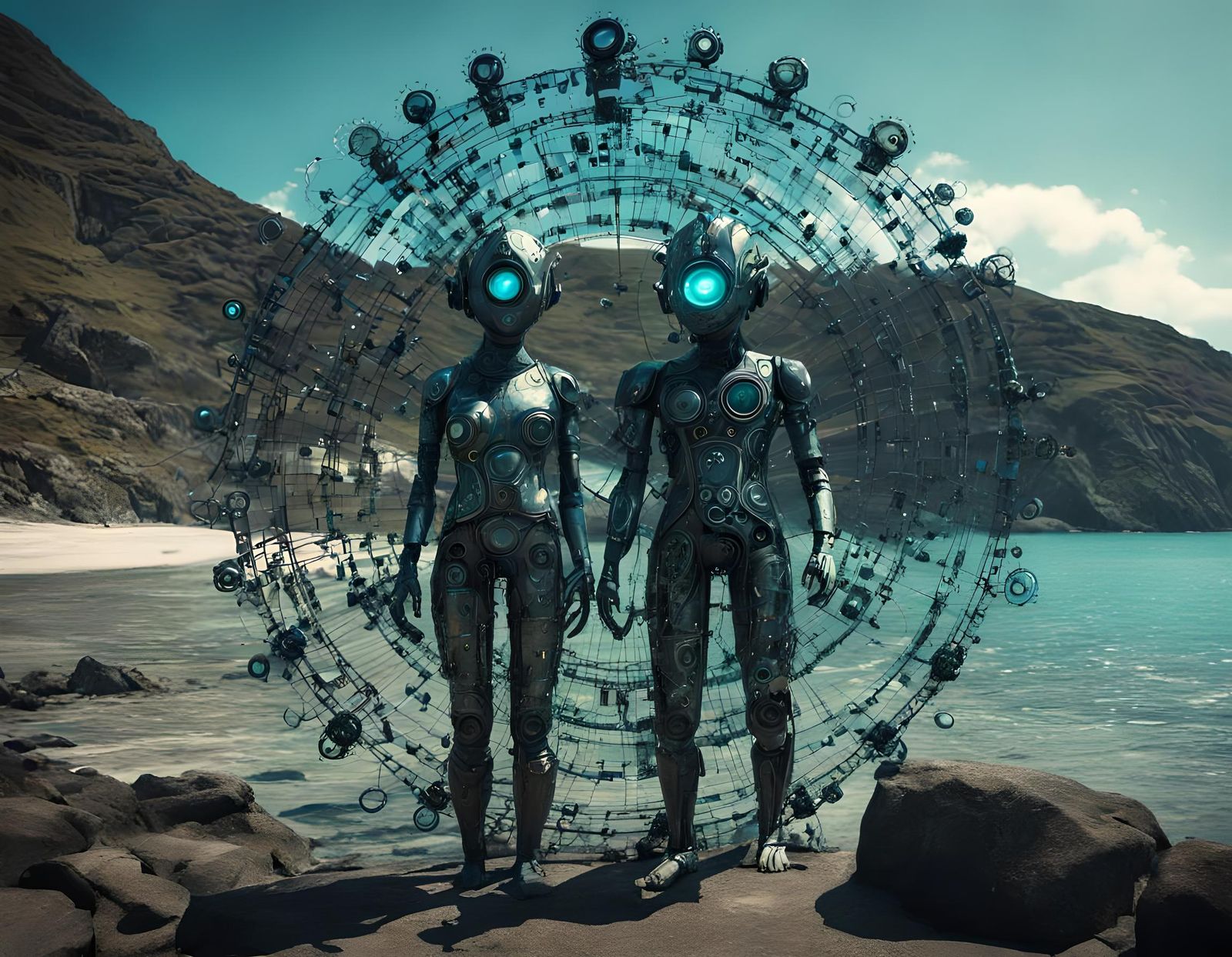 Algorithmic Entities Create Wonders in Laig Bay