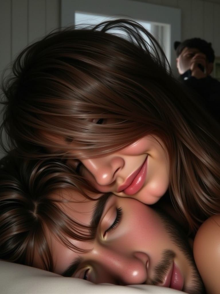 Hyperrealistic Portrait of a Couple in Quiet Repose