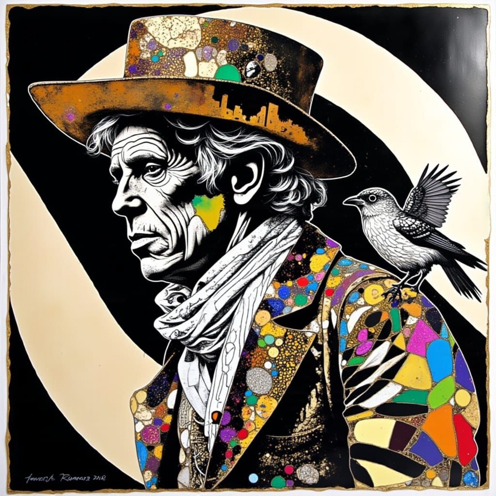 Rockstar Scarecrow in Bohemian Glamour