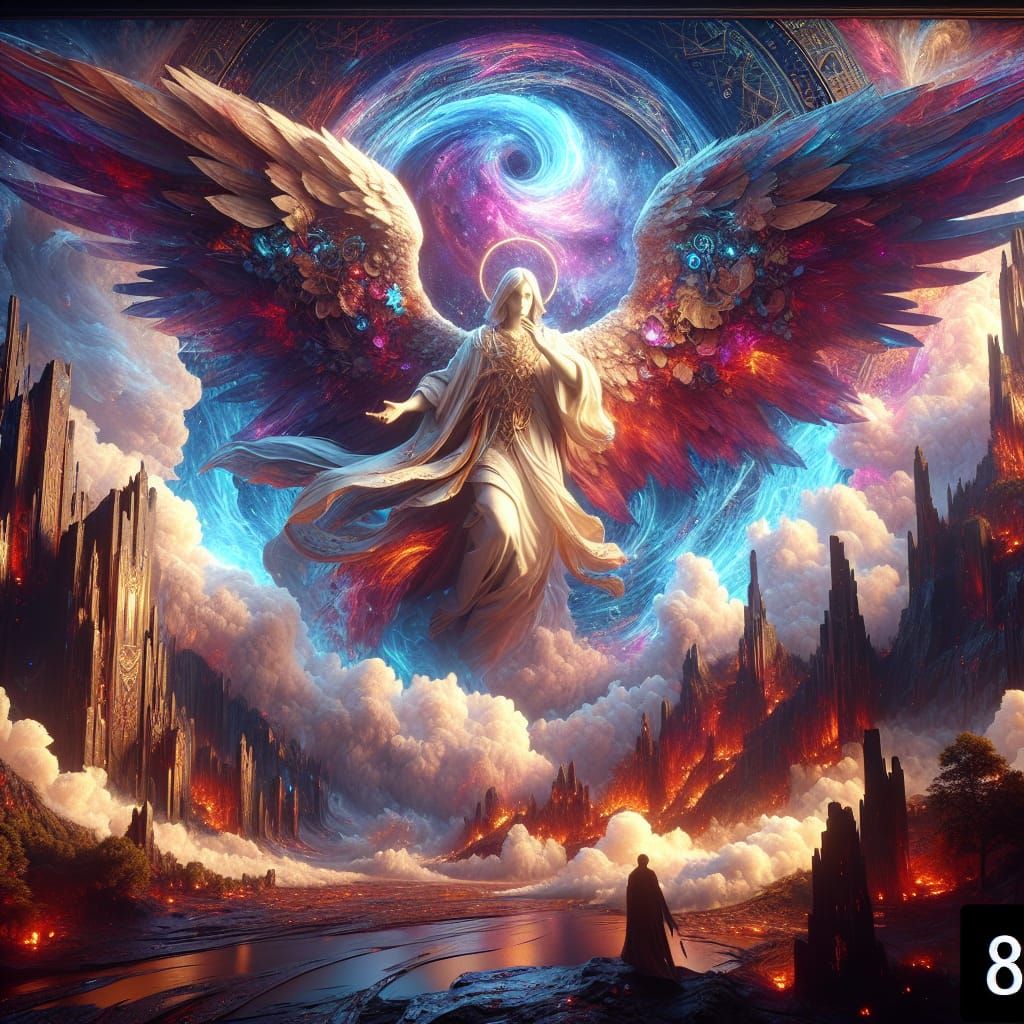 Angel of Truth: Fantasy Concept Art in 8k