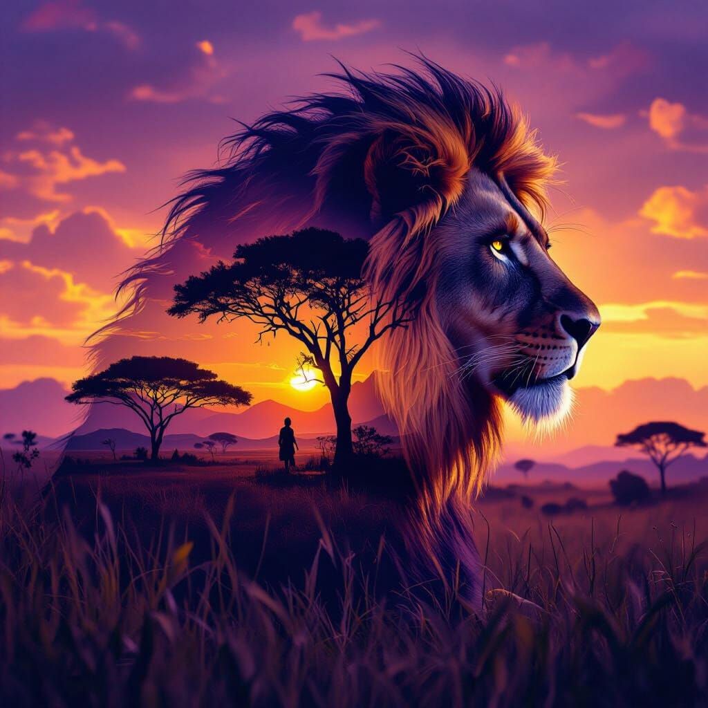 A mesmerizing double exposure masterpiece by the extraordinarily talented trio of Andreas Lie, Bojan Jevtic, and Ashley ...