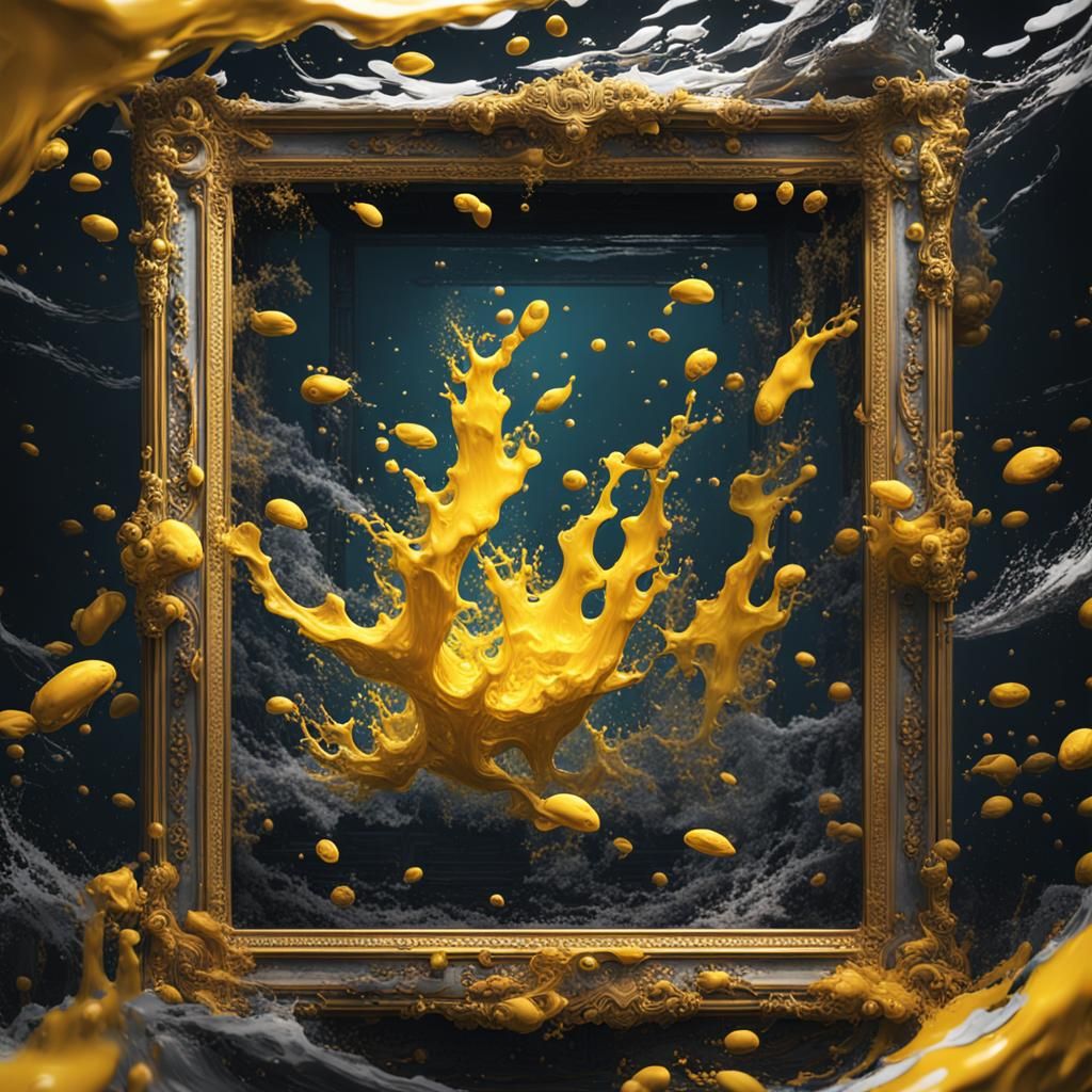 Swimming Book Frame in Dynamic Lighting