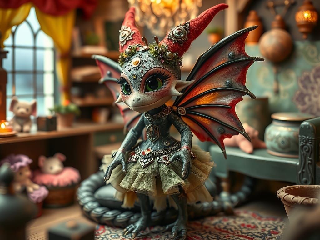 Steampunk Dragon Fairy at Fantasy Party