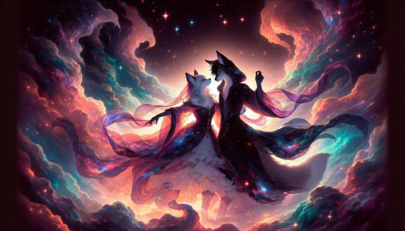 Nebula Lynx Dances: Romantic Anime Manga Cover