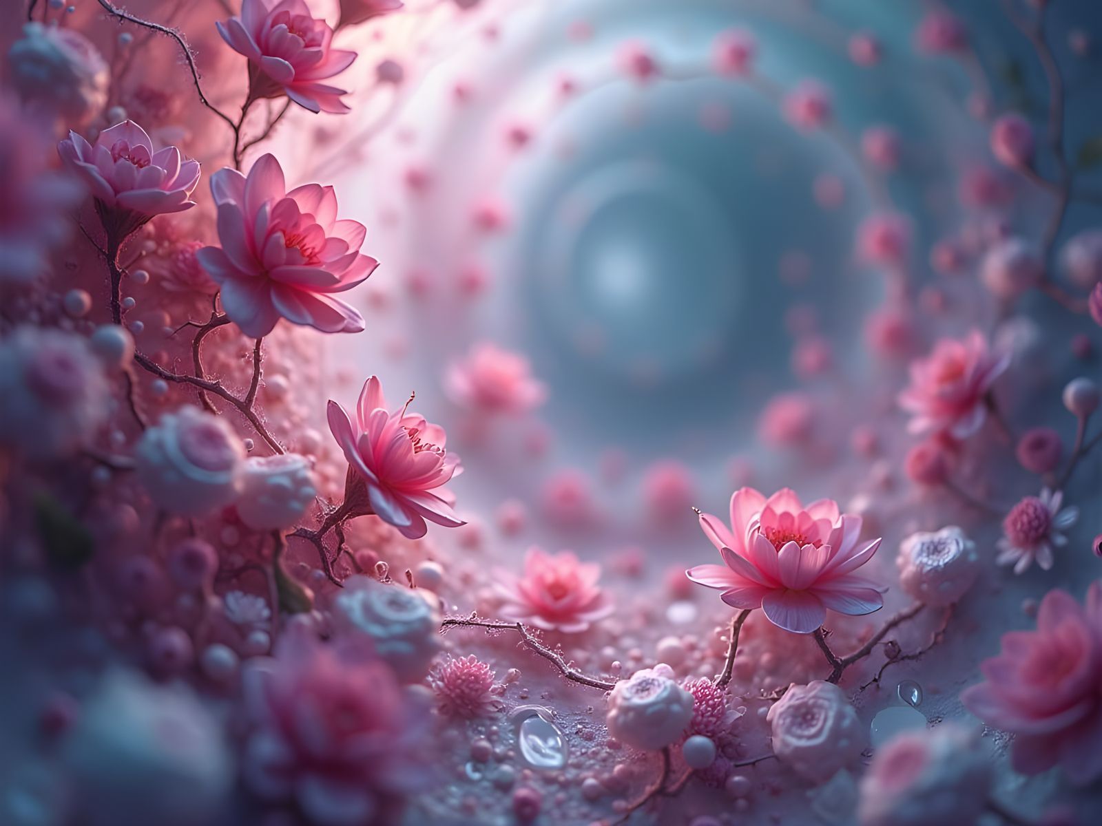 Abstract Magenta Teal Computer Background