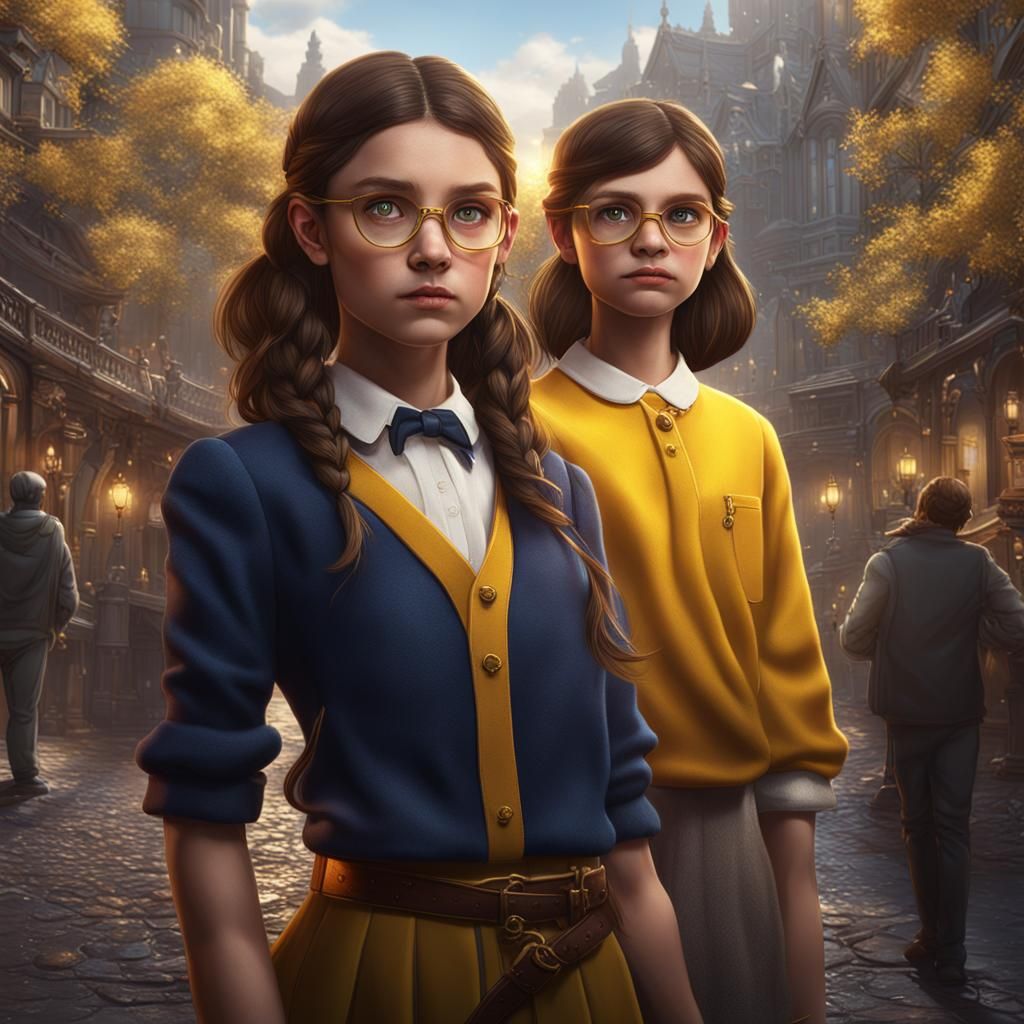 Rich Girl Bullies Nerd: Matte Painting