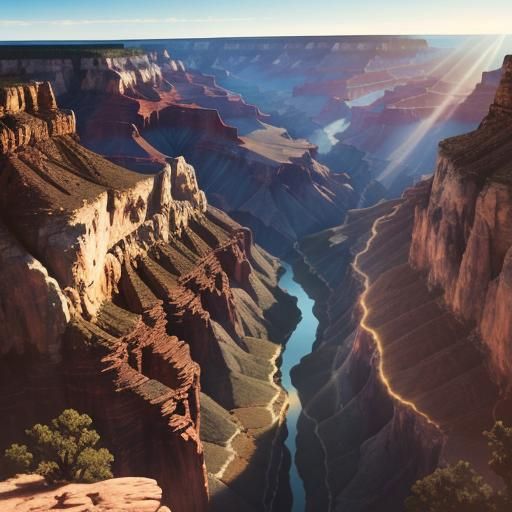 Grand Canyon Panorama at Golden Hour