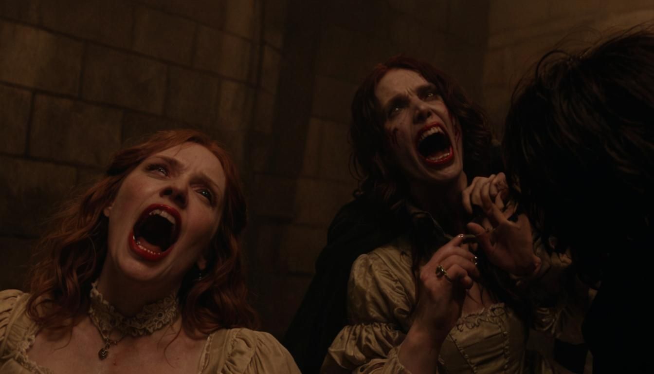 Bryce Dallas Howard and Scarlett Johansson as Vampires