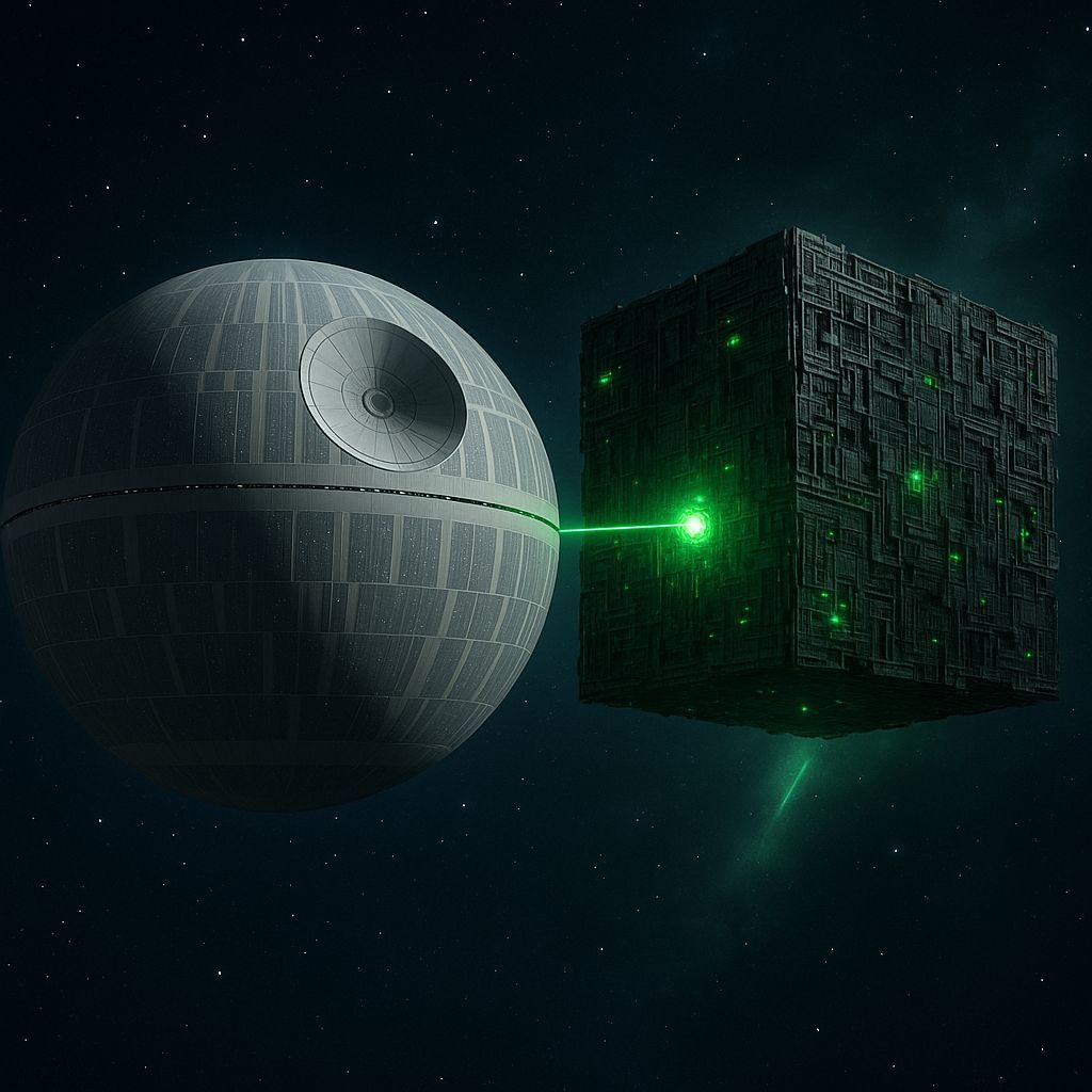 Death Star vs Borg Cube: Sci-Fi Battle
