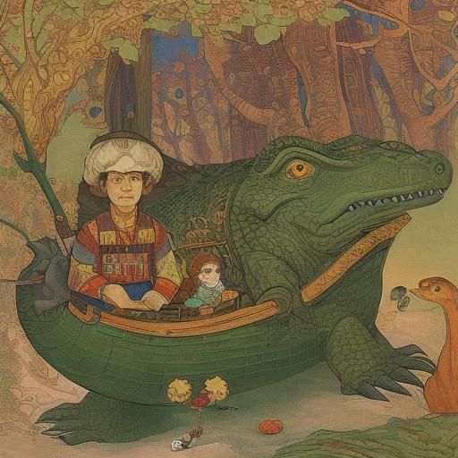 Cheb Urashka and Croc O'Deal Genes Pop-up Book