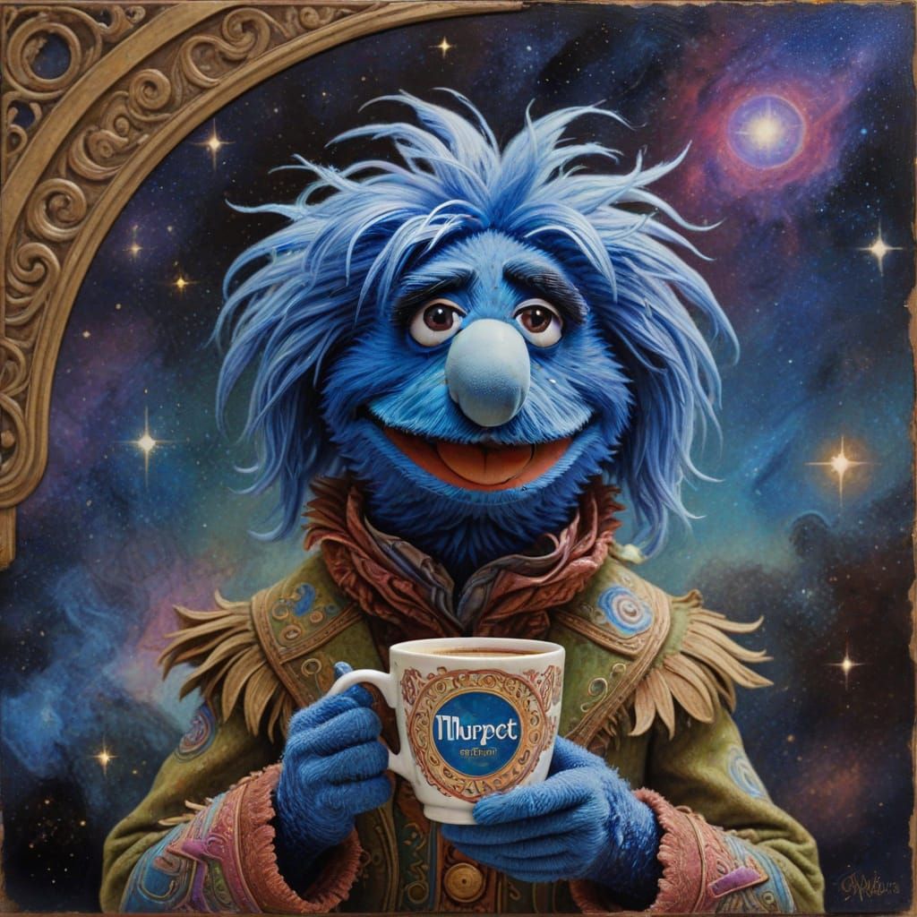 Portrait of a muppet 