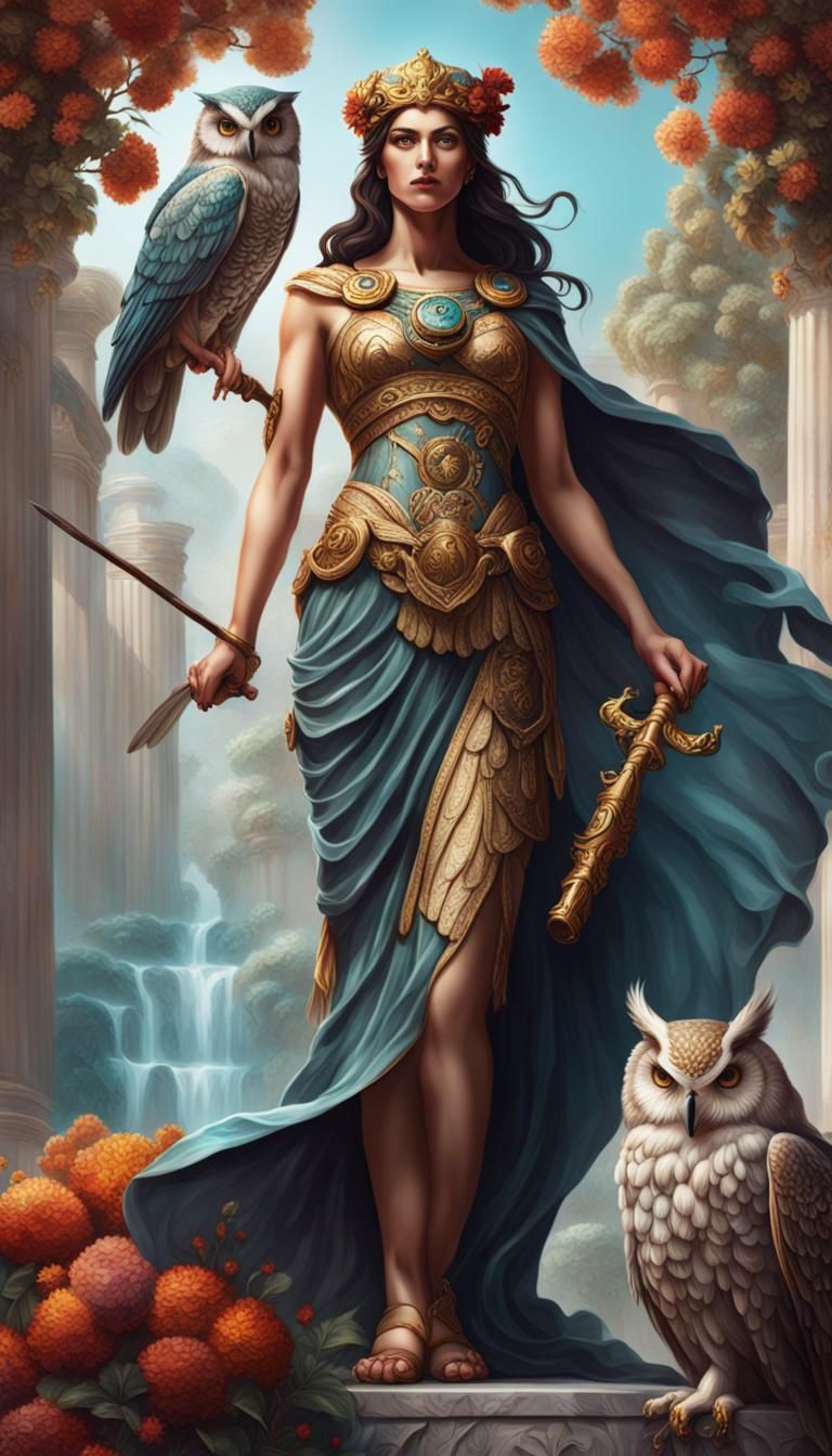 Athena with Owl