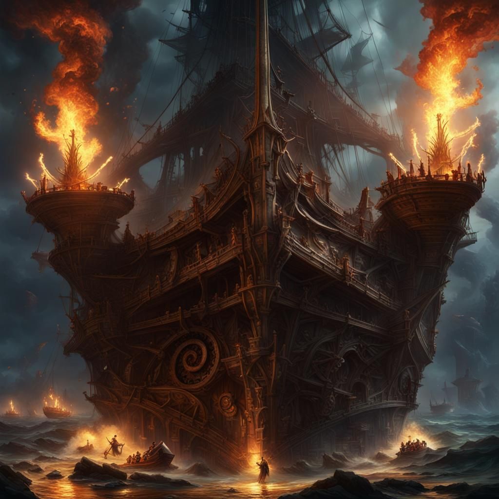 Pirate Legion's Allegiance: Dark Fantasy Concept Art