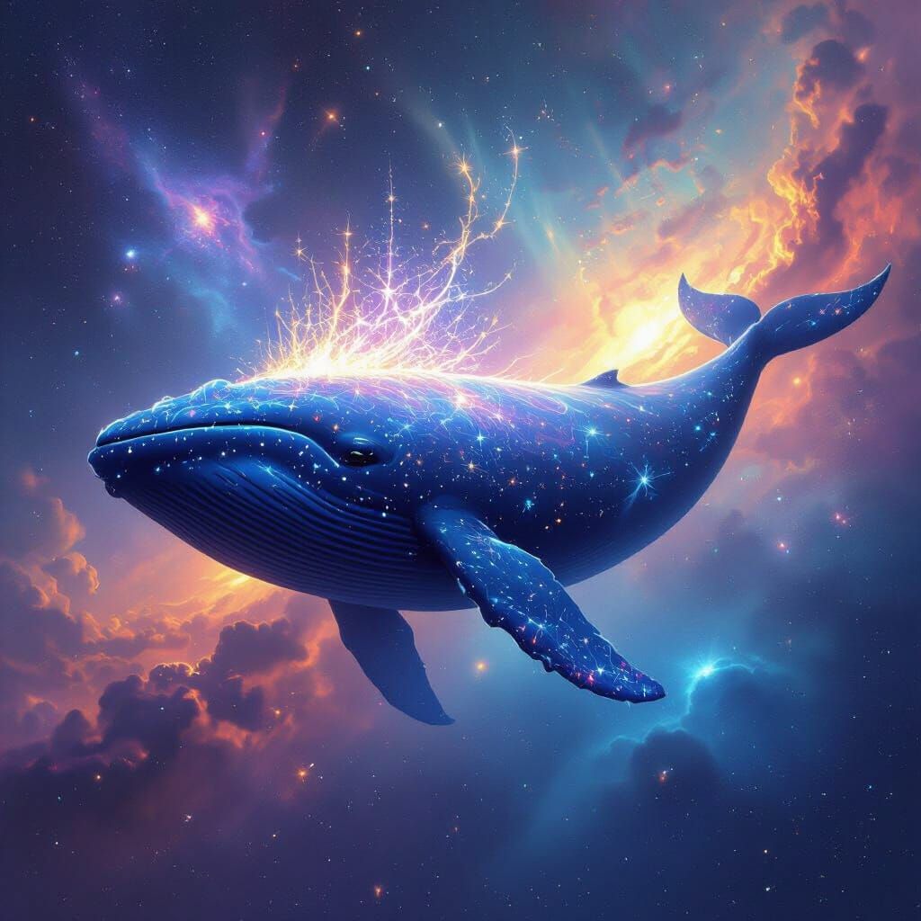 Celestial Whale in Nebula, Starlight Crown