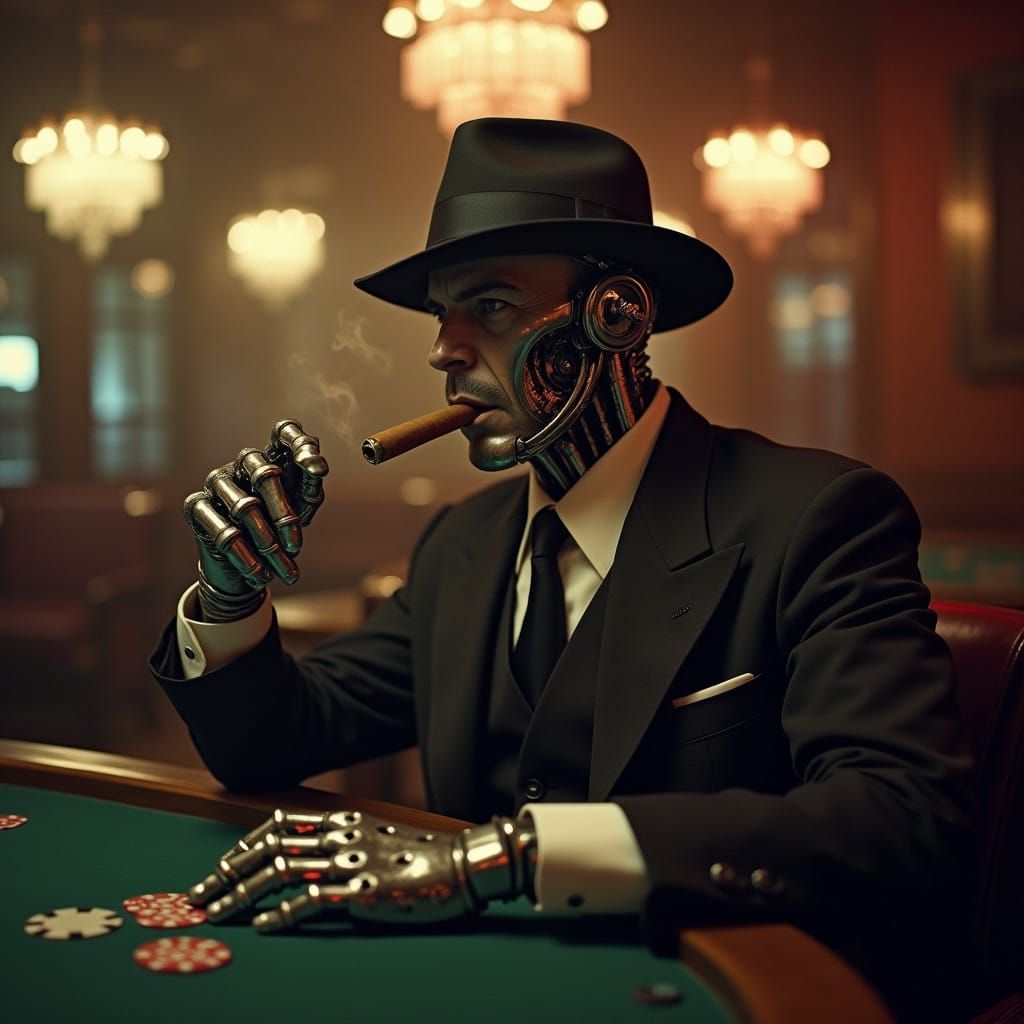 Cyborg Mobster Plays High-Stakes Poker in Film Noir Chicago ...