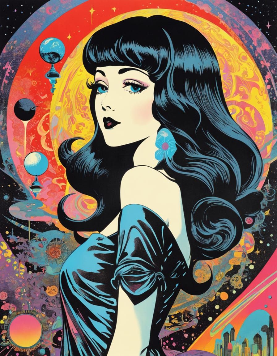 ephemera, satiny, expressive linework