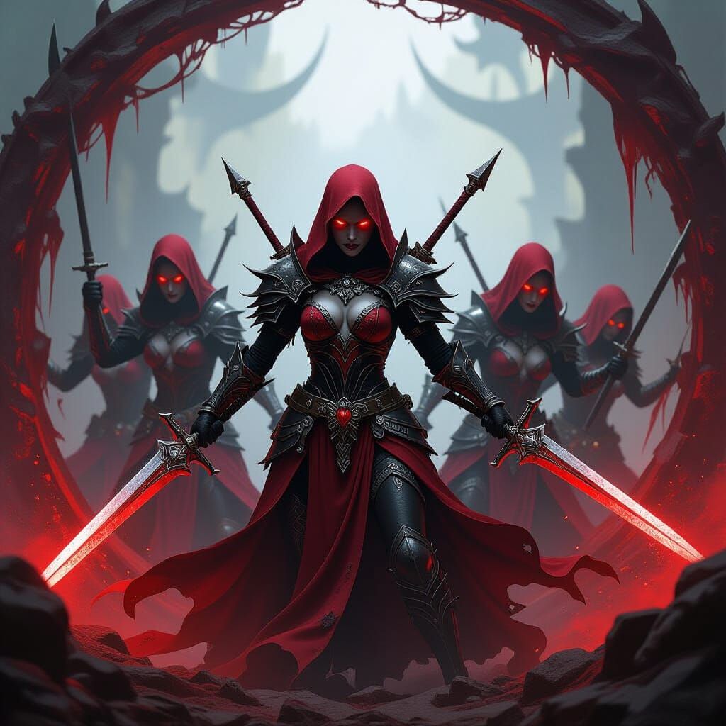 Witch Elves of Khaine With Dual Khopesh Swords