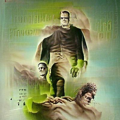 Classic Frankenstein Movie Poster Art