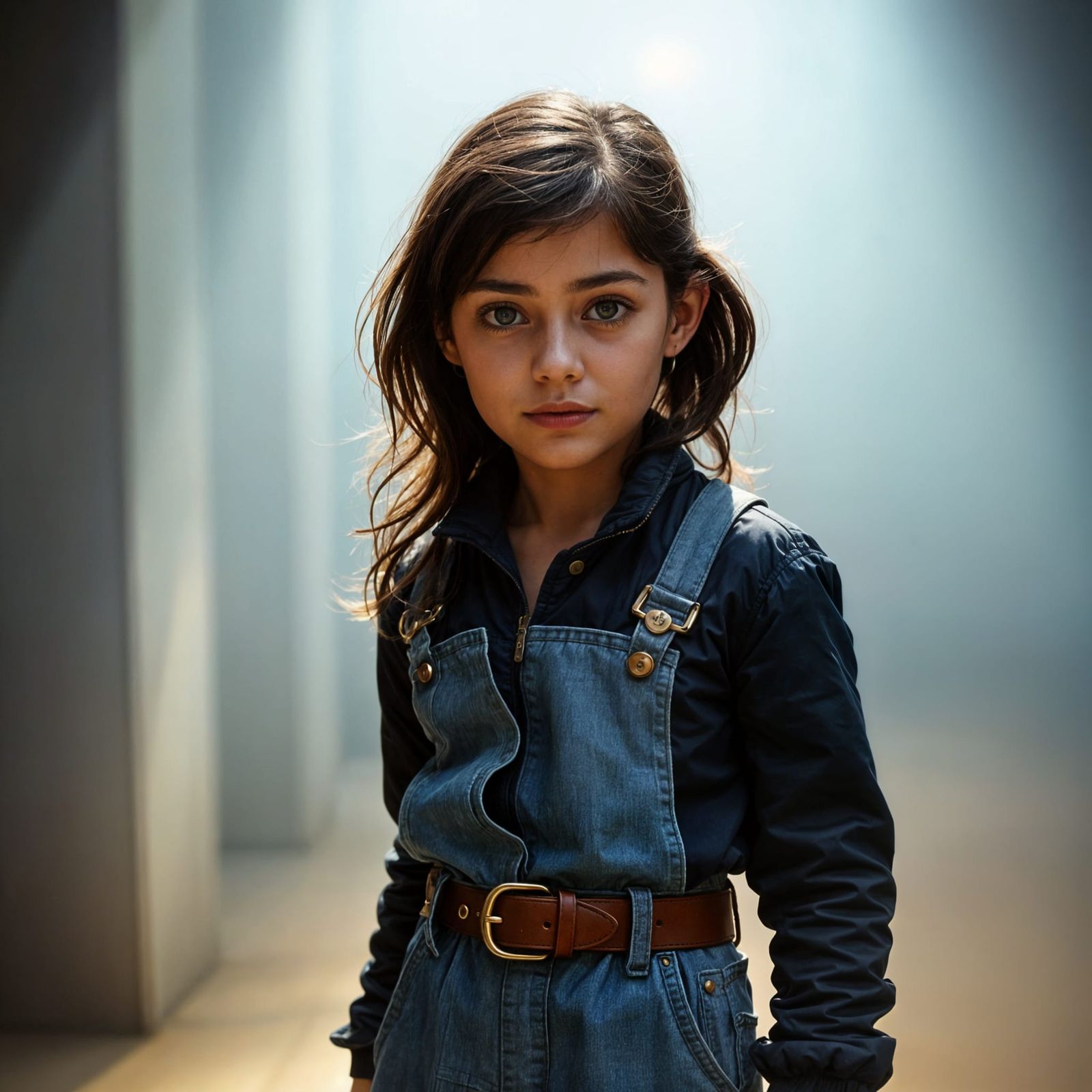 Young Spanish Girl in Cinematic Atmosphere