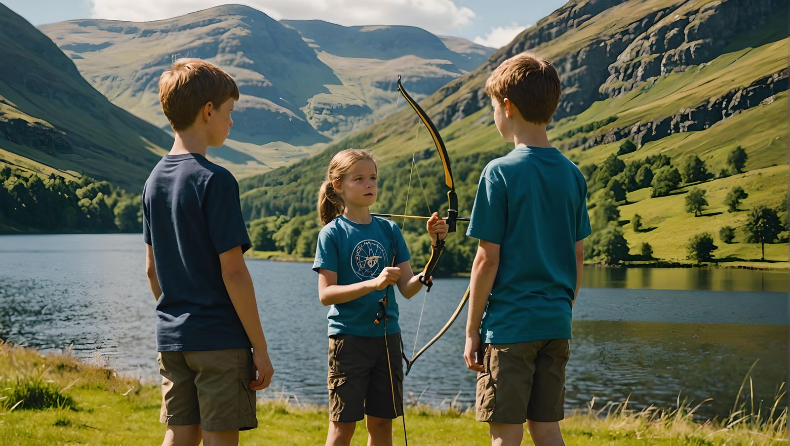 Archery Lesson in the Scottish Highlands: Cinematic Shot