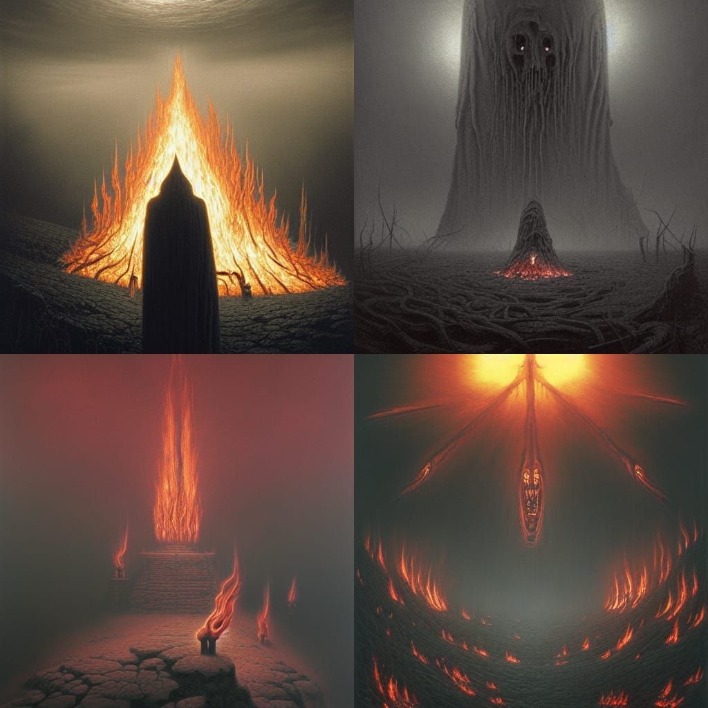 Infernal Souls Ablaze: A Digital Hellscape