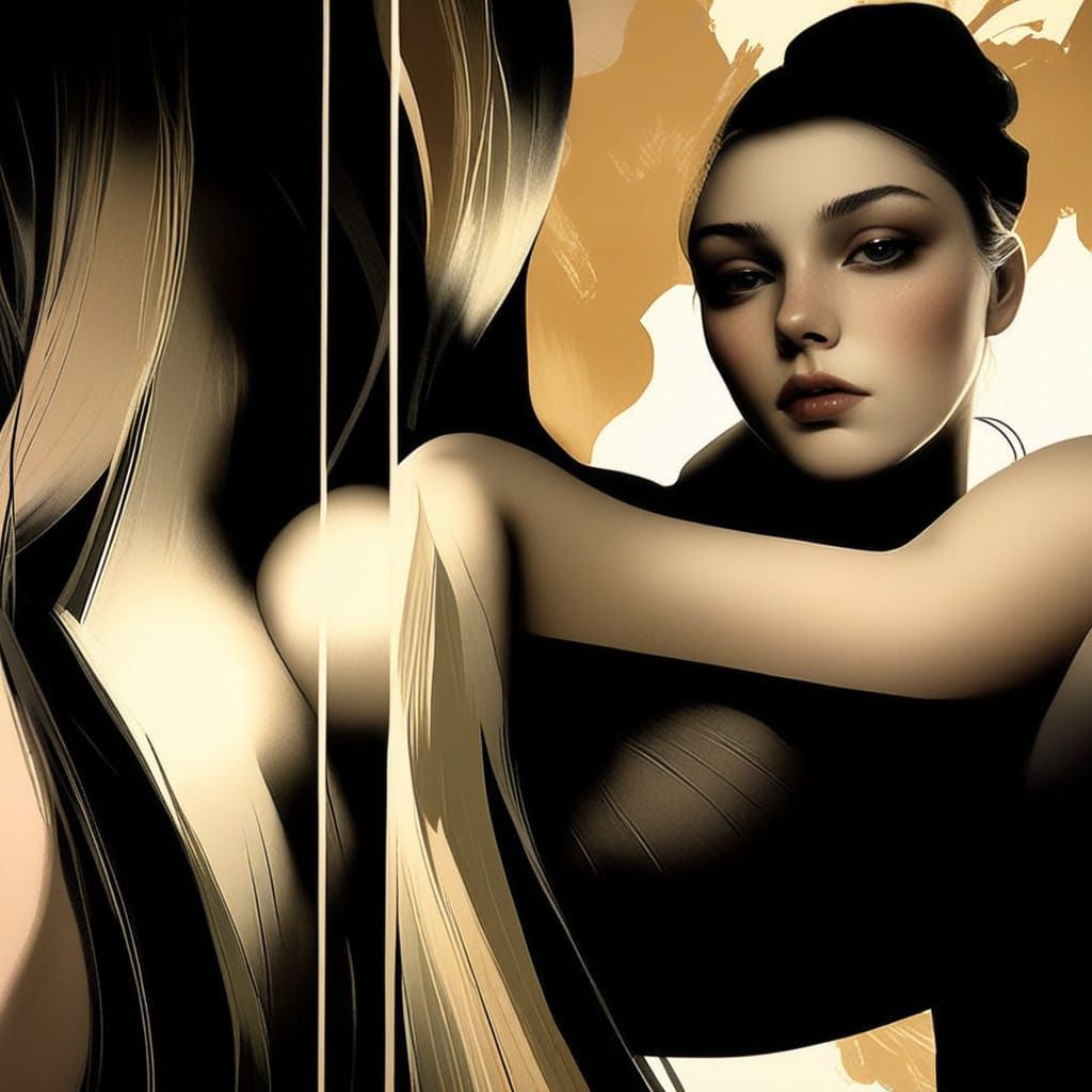 Ethereal Portrait in Soft Focus with Gentle Lighting