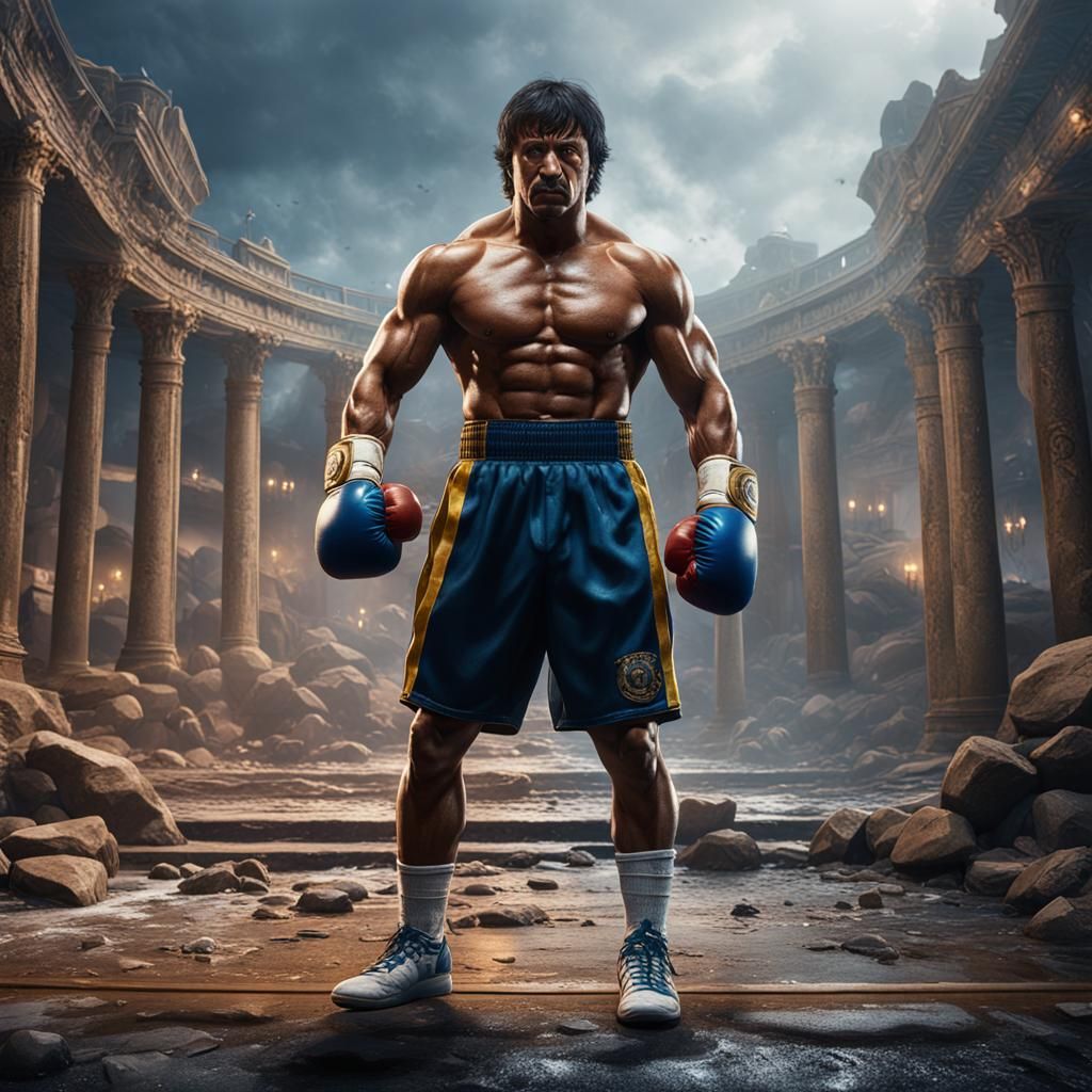 Rocky Balboa Detailed Matte Painting