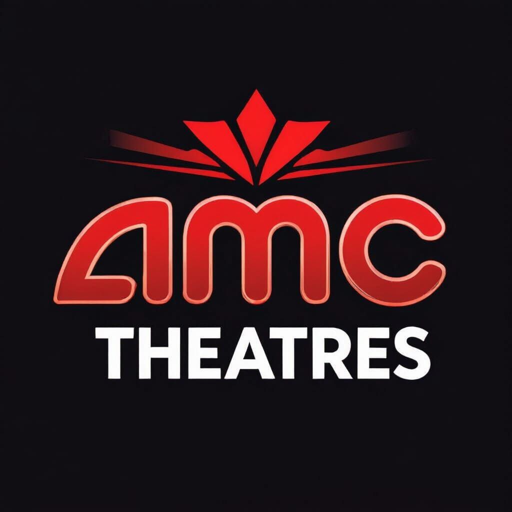 Modern AMC Theatres Logo in Red and Black