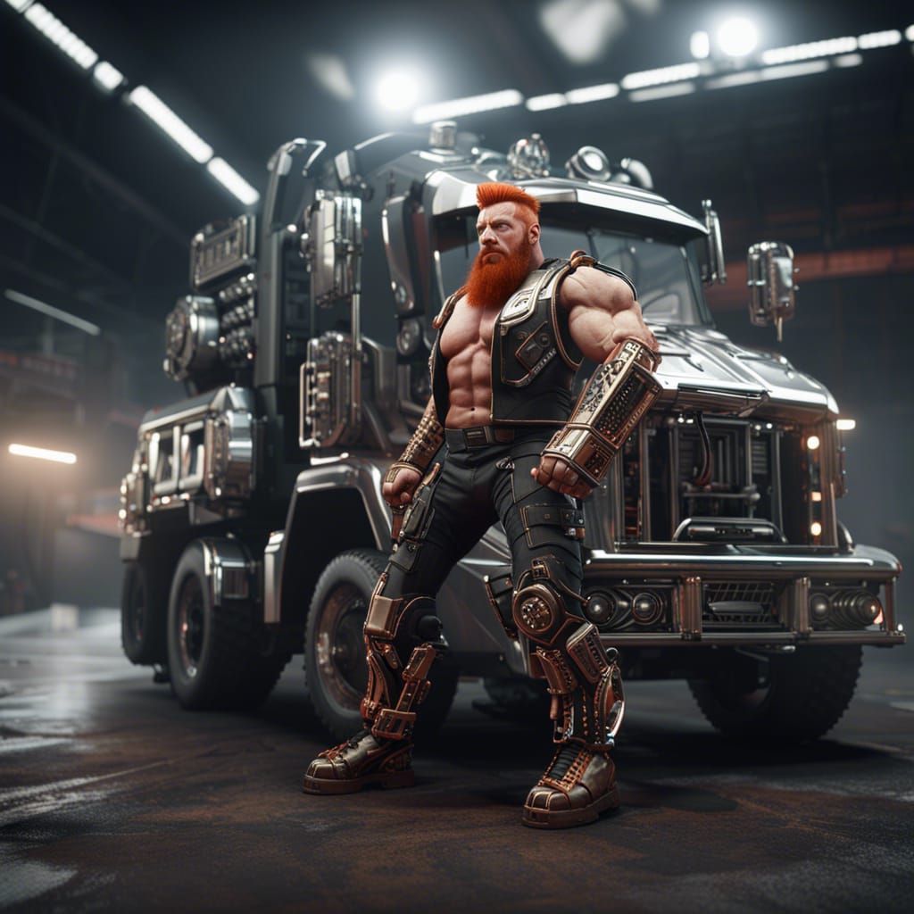 Sheamus as a Futuristic Sci-Fi Truck