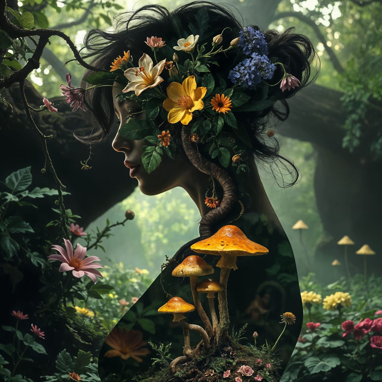 Beautiful Lush Otherworldly Garden.