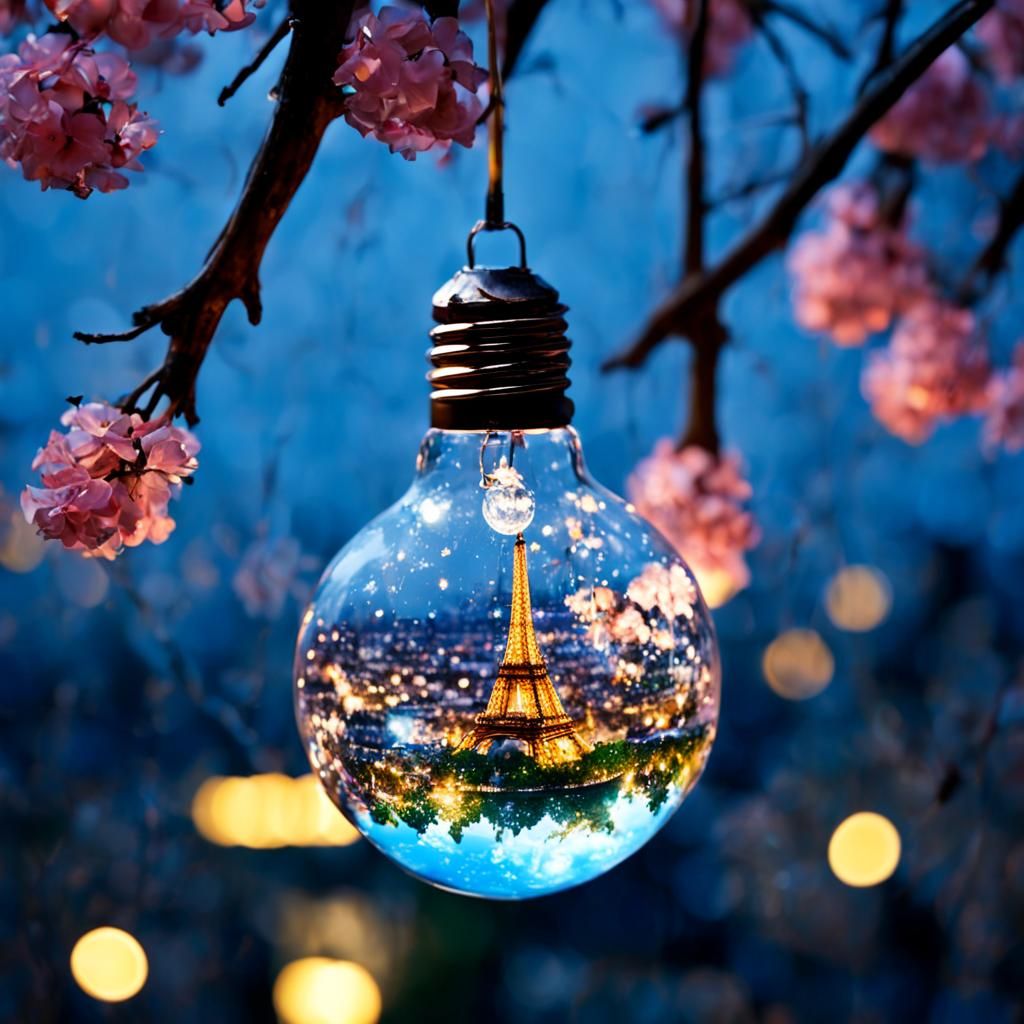 Paris in a Bulb: Detailed Photography of Dreamy Cityscape
