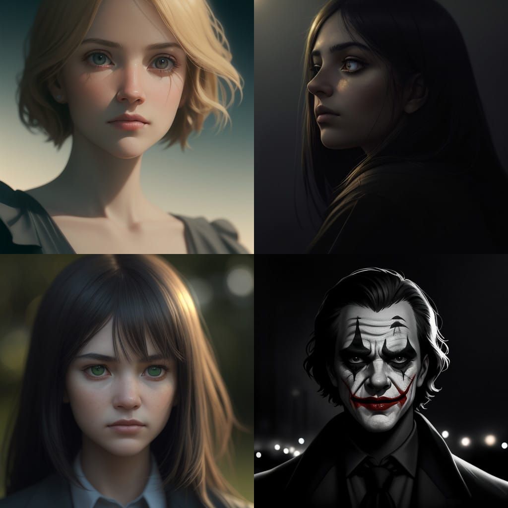 Haunting Close-Up Portrait in Moody Film Style