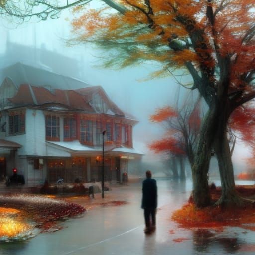 Ethereal Seasons Changing in Photorealistic Style