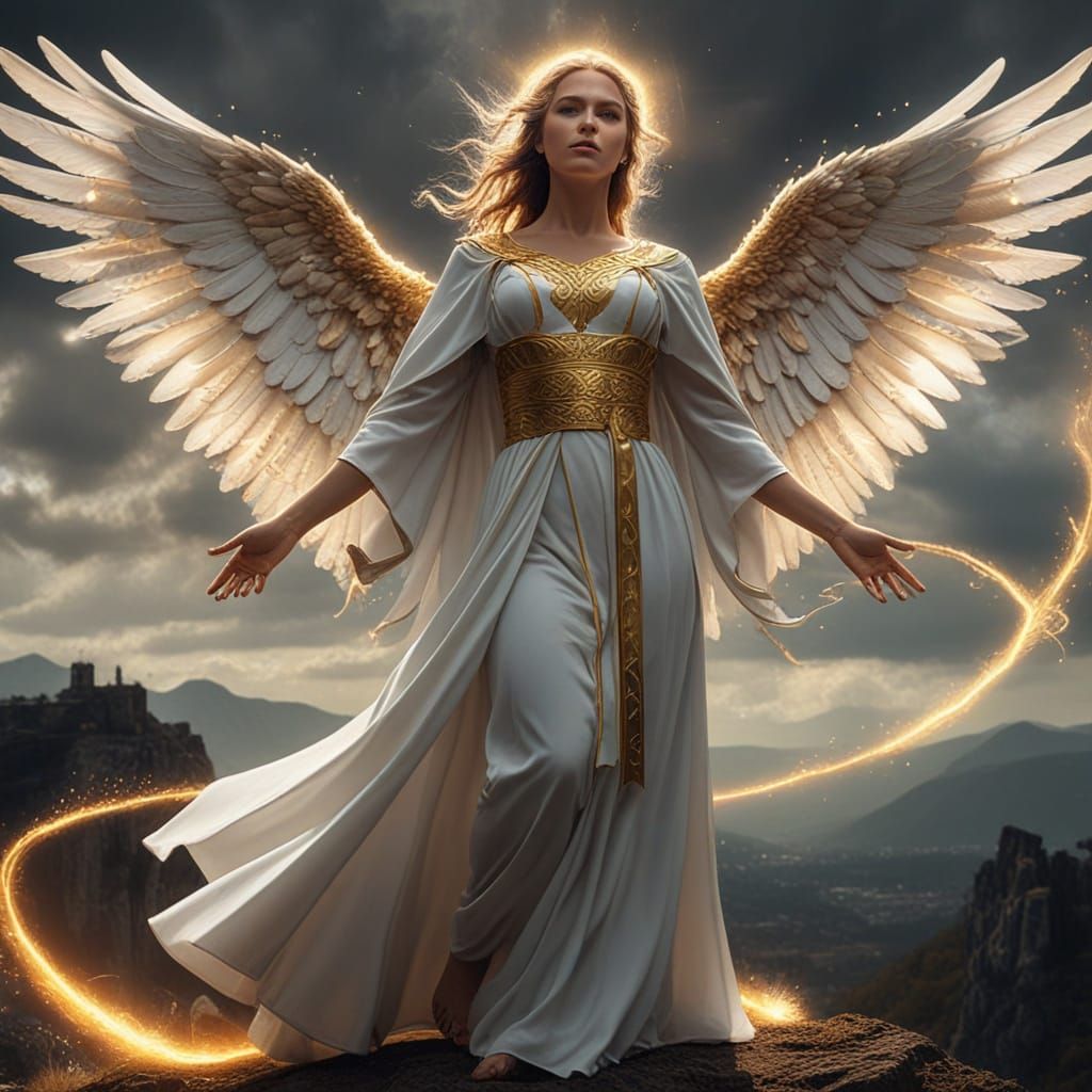 Angelic Priestess Summons Magic Power