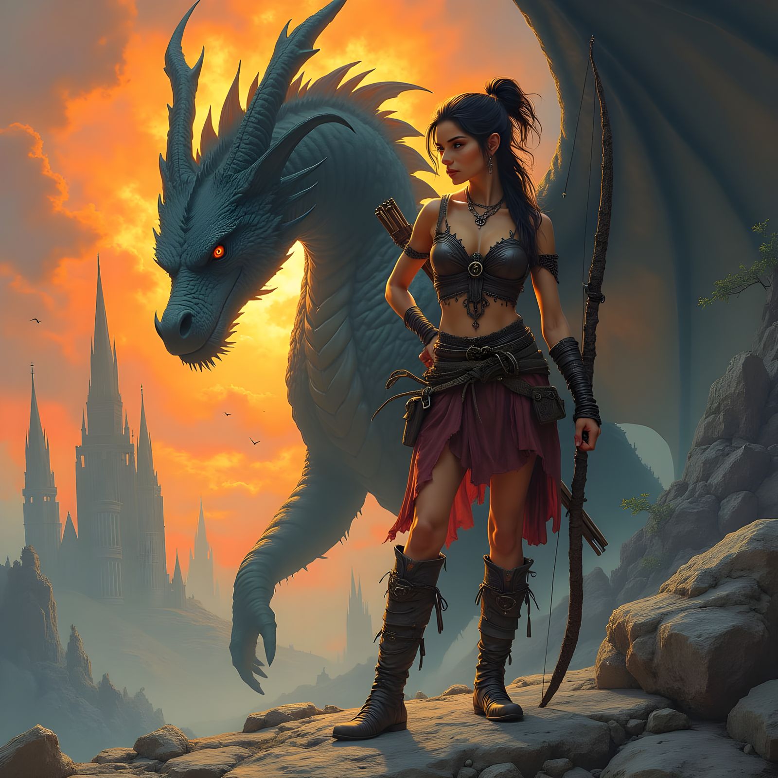 Forged Warrior Unites with Ancient Dragon in a Realm of Warl...