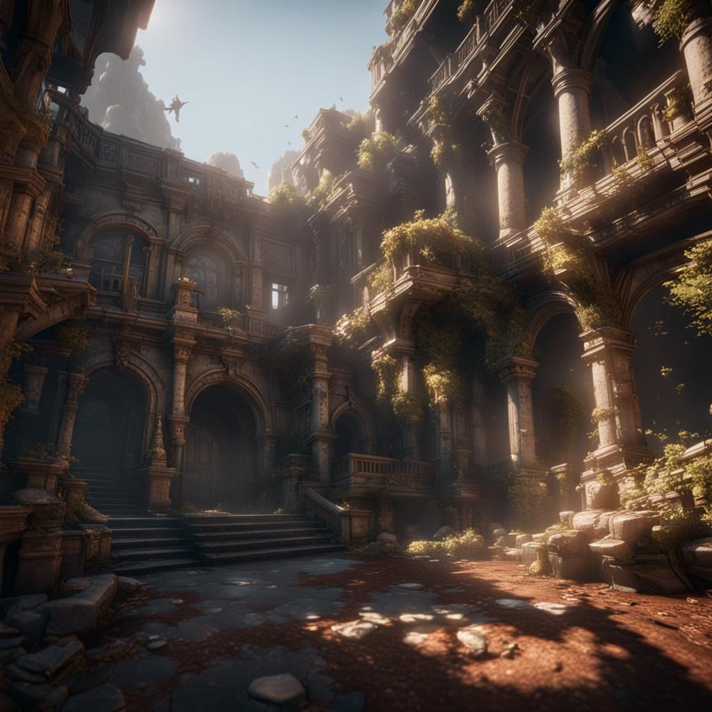 Epic 3D Game Cinematic Scene in 8K