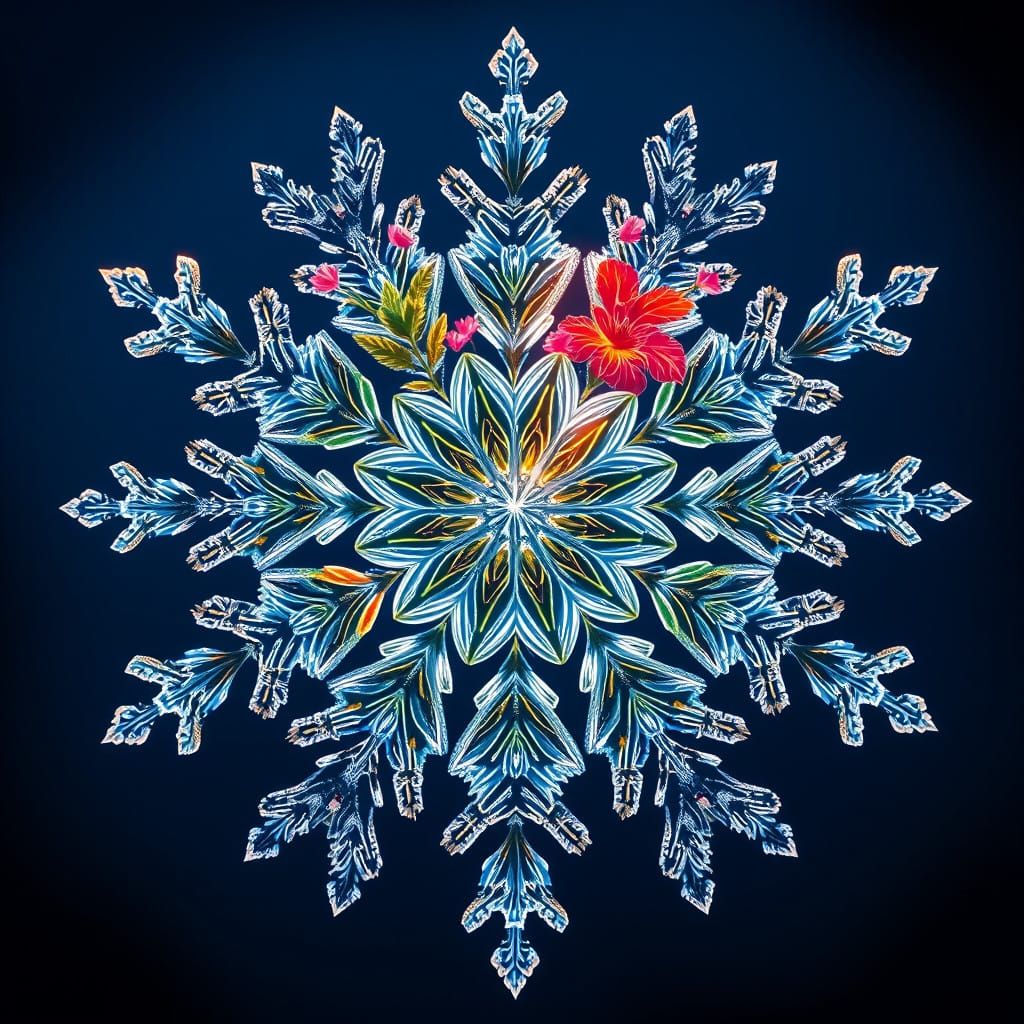 Harmonious Seasons Within a Snowflake