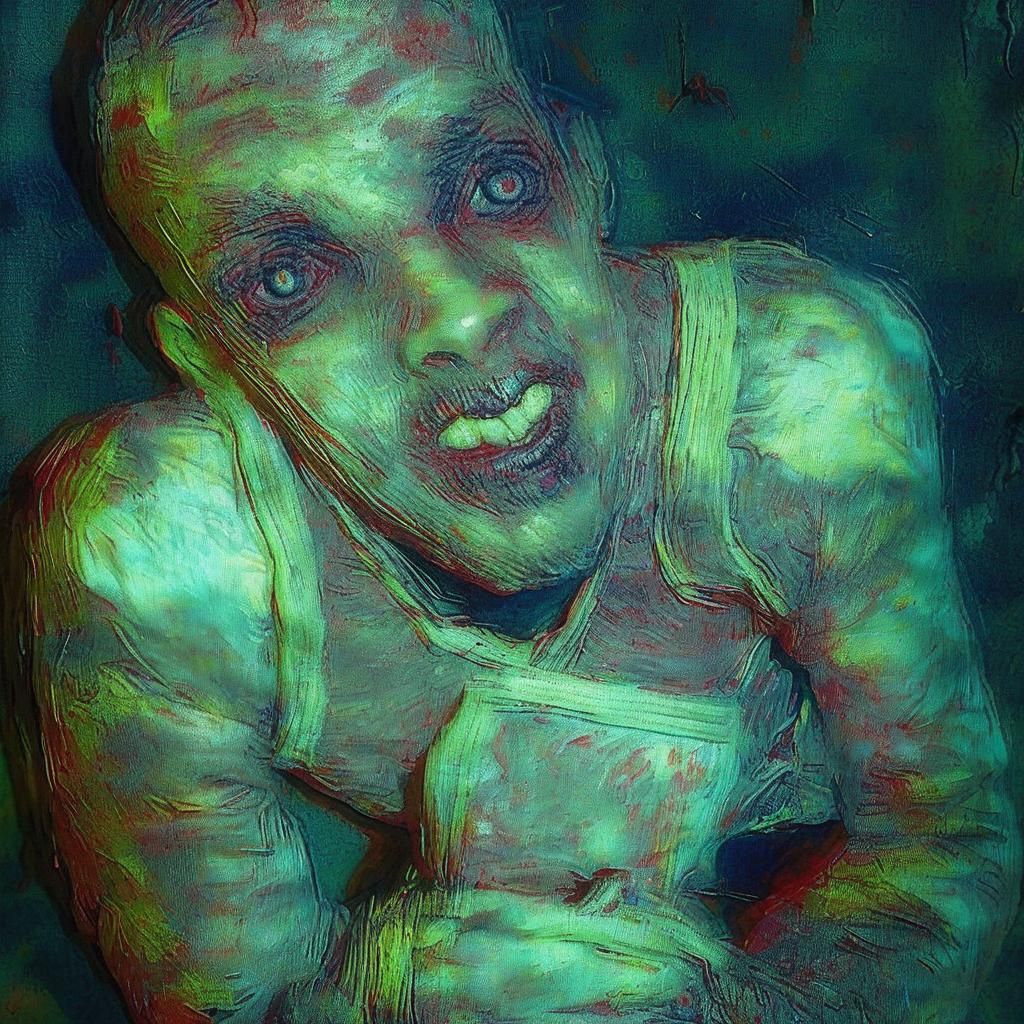 Androgynous Punk in Grainy, Glitchy Video Footage