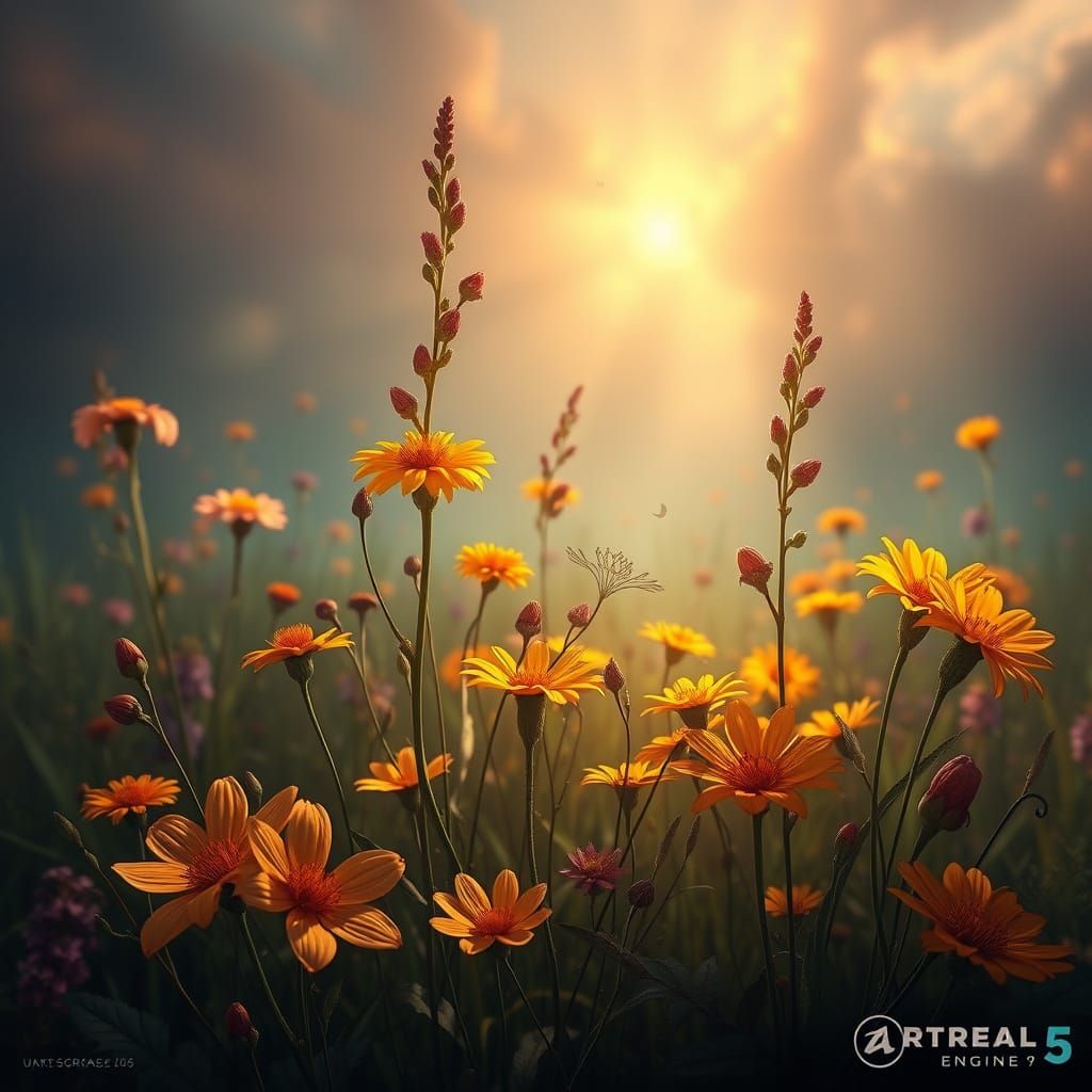 Enchanted Blooms: Whimsical Wildflowers Come to Life