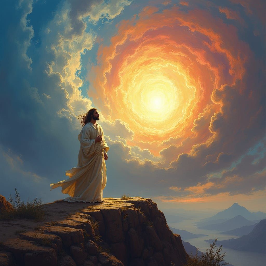 Divine Encounter on Mt Sinai: Moses Meets the Almighty in a ...