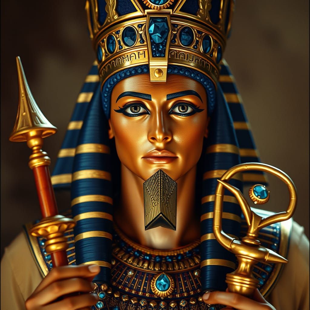 Osiris, King of Gods, in Divine Baroque Style