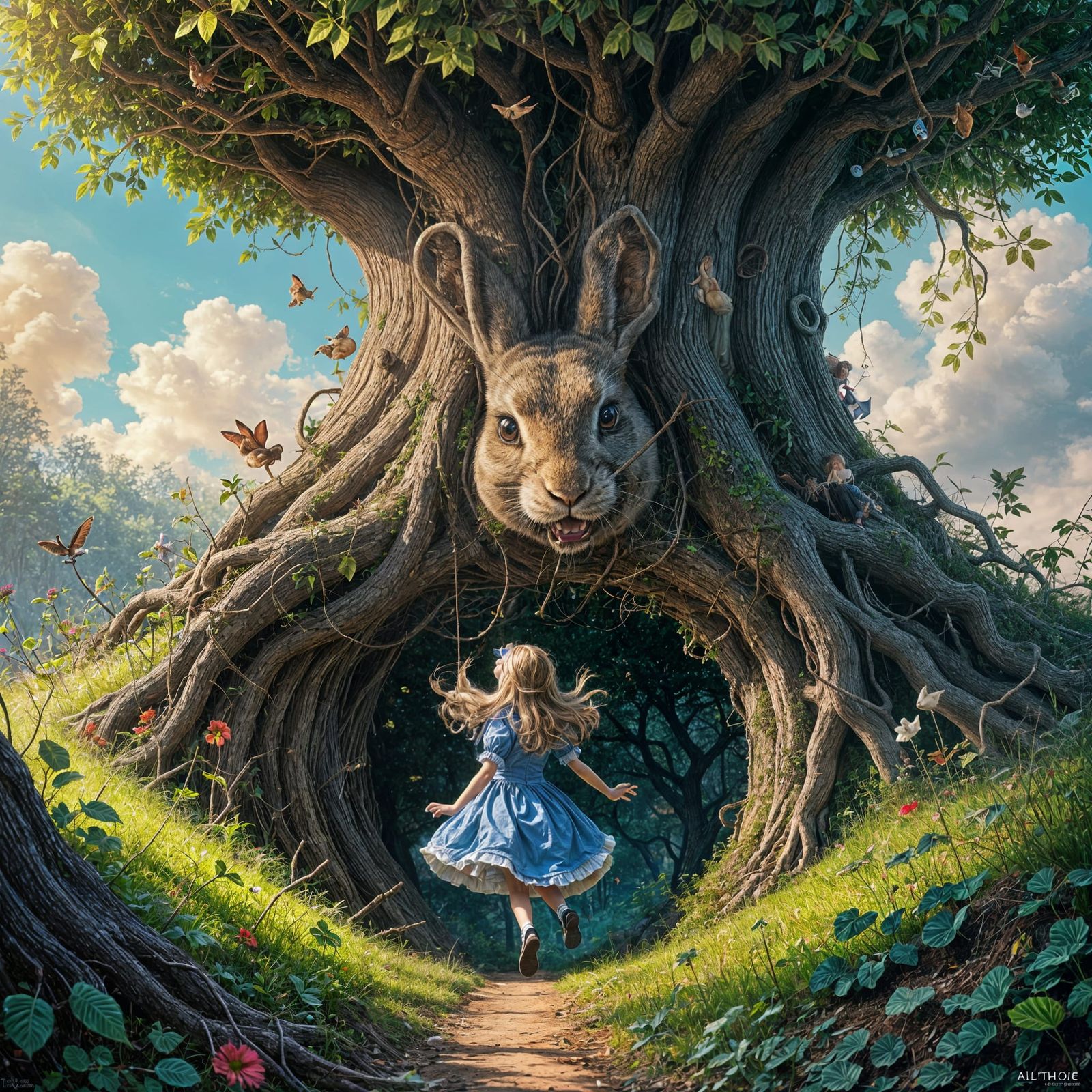 Alice in Wonderland: Falling Down the Rabbit Hole