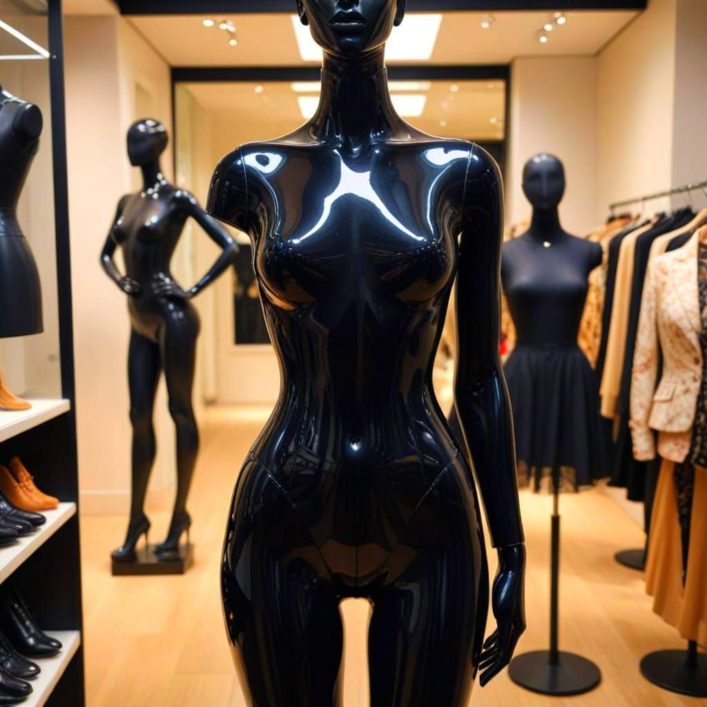 A Lifeless Fashion Model in a Futuristic Setting