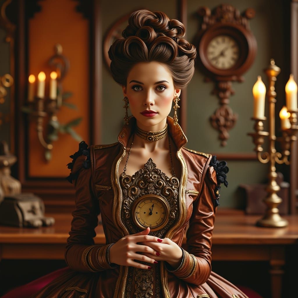 Retrofuturism Edwardian beauty