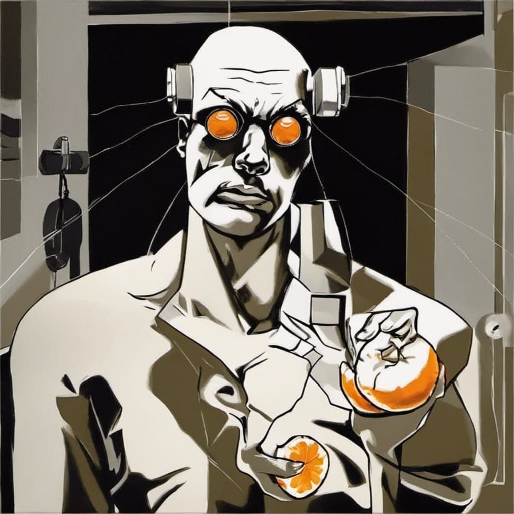 Surreal Portrait: Tangerines for Eyes