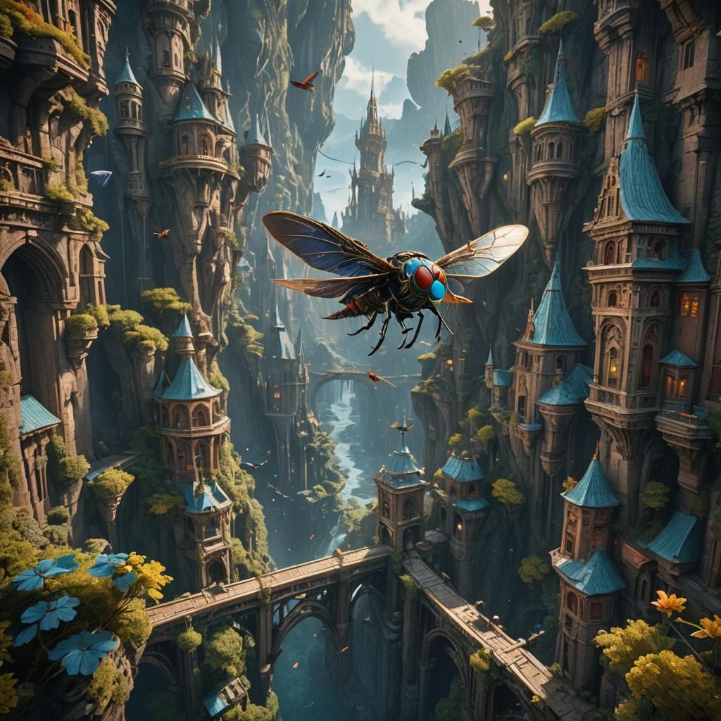 Fantastical Matte Painting in Deep Color