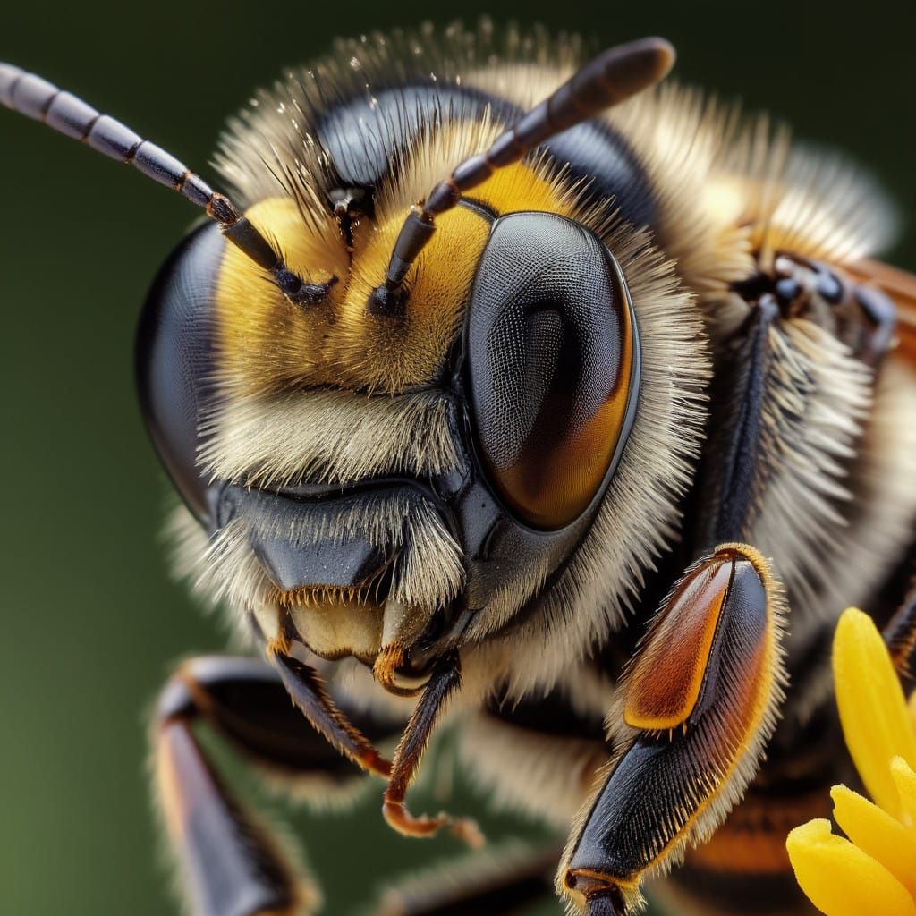 Bee in Photorealistic Detail